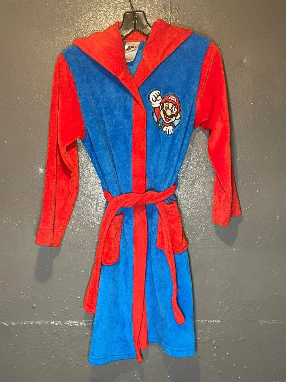 Nintendo Super Mario Hooded Robe - Red & Blue